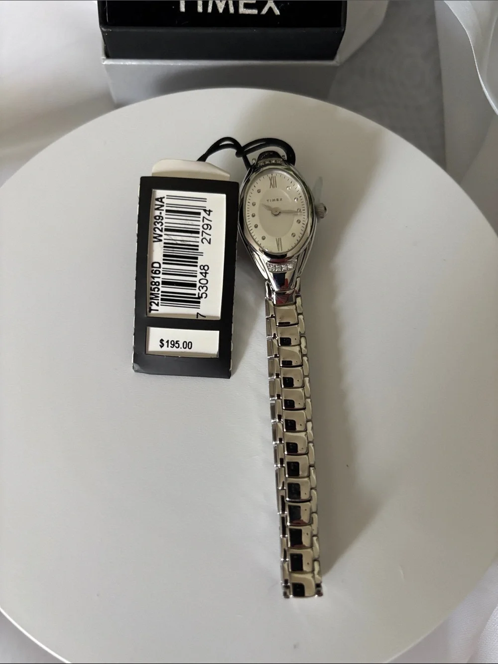 Timex Silver Ladies Oval Bracelet Watch